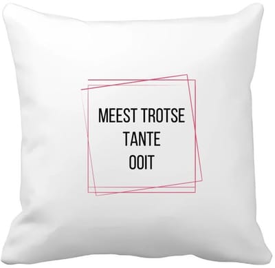 Akyol - meest trotse tante ooit Kussen hoes - Tante - trotse tante - verjaardagscadeau - verjaardag - cadeau - cadeautje voor tante - tante artikelen - kado - geschenk - gift - 40 bij 40 cm