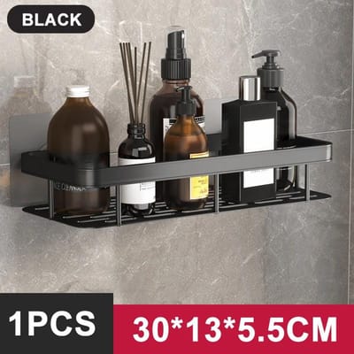 Badkamer Plank Aluminium Shampoo Rek Make-up Organizer Douche Plank Badkamer Accessoires Geen Boor Muur Hoekplank