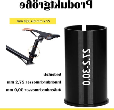 Verstelbare Aluminium Fiets Zadelpen Adapter voor Mountainbike en Racefiets - Verklein Sleeve voor Zadelpennen, Lichtgewicht en Duurzaam