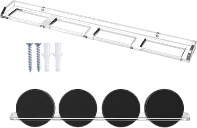 Puck Display - Verzamelaar Vitrine - Objecten Tonen - Stofdicht Acryl - 4-Slots - Transparant