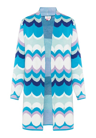 IZIA Vest Dames Blauw Veelkleurig