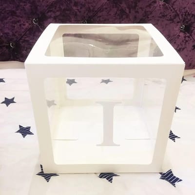 Babyborrel Decoraties Doos Ballon Ballonnen Verjaardagsfeest Decoraties Babyshower Bruiloft Jongen Meisje 25cm Box