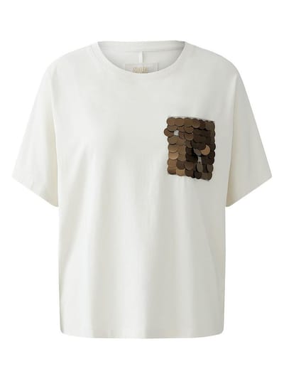 Shirt ronde hals Van oui wit