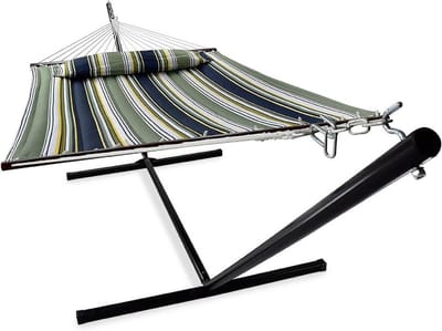 Hangmat met Spreidstok - Ademend Katoen - Loungen