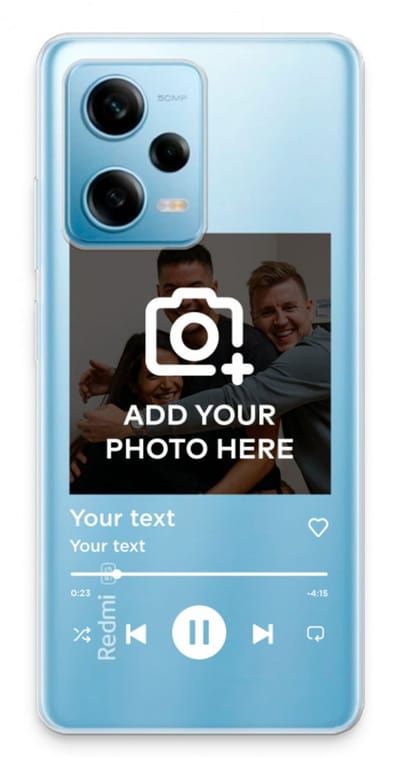 Gepersonaliseerd - Case Company® - Hoesje geschikt voor Xiaomi Redmi Note 12 Pro 5G hoesje - Music Player - Soft Cover Telefoonhoesje - Bescherming aan alle Kanten en Schermrand