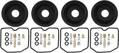 Carburateur Reparatieset voor GSF600S BANDIT 1996-2003 - 4 Sets Rubber en Metaal voor Onderhoud en Vervanging