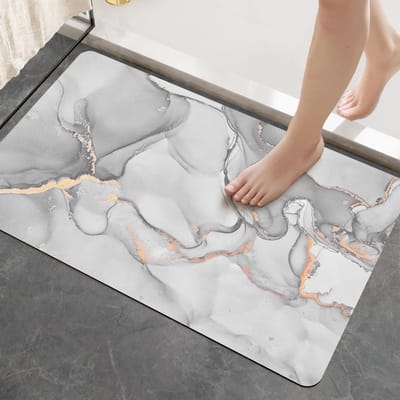 Antislip Badmat 40 x 60 cm - Sneldrogend en Super Absorberend voor Badkamer en Woonkamer