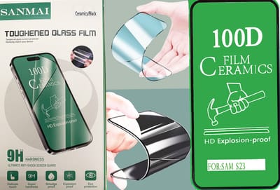Samsung Galaxy S23 Screen protector Temperde Folie Anti-Shock Ceramisch 100D HD Explosion-proof geschikt voor Samsung Galaxy S23 - 2 stuk