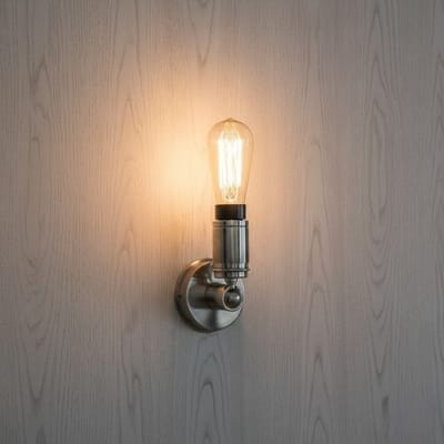 KS Verlichting Muurlamp Milton Antiek Zilver