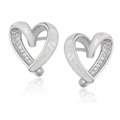 Zilveren hart oorknopjes met elegant ontwerp – echt zilver