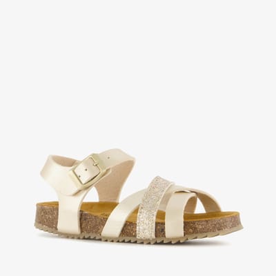 Hush Puppies meisjes bio sandalen goud glitter - Maat 30 - Extra comfort - Memory Foam