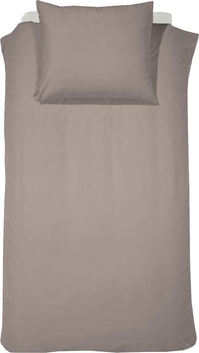 Cinderella Weekend Dekbedovertrek - 1 Persoons - Katoen - 140x200/220 cm - Taupe + 1 kussensloop 60x70