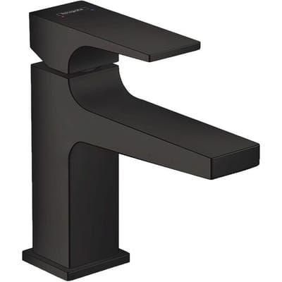 Hansgrohe Metropol single lever basin mixer 100 with lever handle and push-open waste for hand basin 32500000