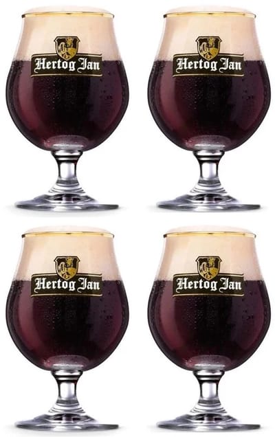 Hertog Jan Bierglazen - Bierbokalen 250 ml - 4 Stuks