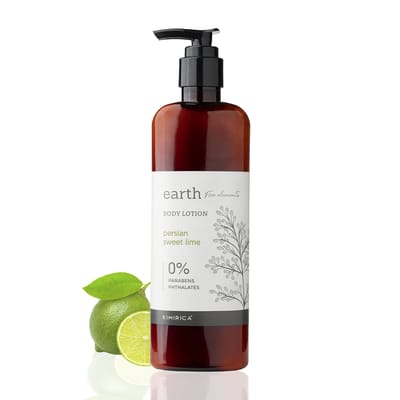 Kimirica Earth Perzische Limoen Hydraterende Geparfumeerde Bodylotion, Niet-vet 100% Veganistisch & Parabeenvrij Niet-plakkerig Dagelijkse Hydratatie voor Alle Huidtypes F white