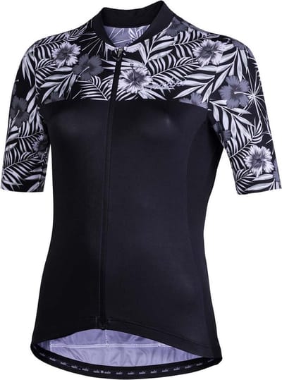 NALINI AIS MODERNA 2.0 FIETSSHIRT KORTE MOUWEN ZWART/WIT Maat S