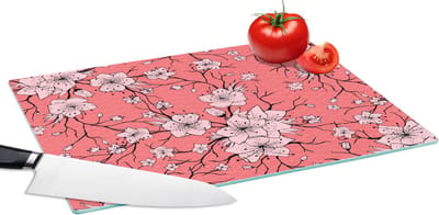 Glazen Snijplank - 39x28 - Patronen - Bloemen - Japan - Snijplanken Glas