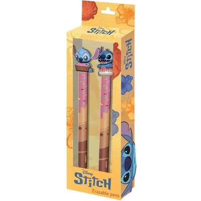 Karactermania - Disney - Lilo & Stitch - Pack van 2 Uitwisbare Gelpennen