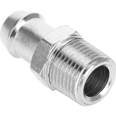 Raccord Métal Chromé 12   NPT 5/8   Barb Durite de Chauffage Collecteur d'Admission pour Chevy gray
