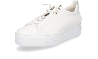 Paul Green 5017 Lage sneakers - Leren Sneaker - Dames - Wit - Maat 42,5