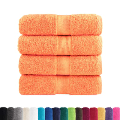 vidaXL - Gastendoekjes - SOLUND - 4 - st - 600 - g/m² - 30x50 - cm - oranje