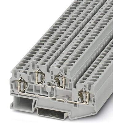 Phoenix Contact 3031429 Trekveerklem 2-etages 6.2 mm Spanveer Grijs 50 stuk(s)