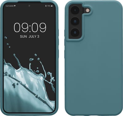 kwmobile telefoonhoesje geschikt voor Samsung Galaxy S22 - Hoesje met siliconen coating - Smartphone case in antieksteen