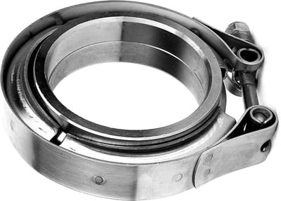 Dailygoods- V-klem 2,5 inch - 304 Roestvrij Staal - 2-delige Flensset - Turbo-uitlaatsysteem - Universeel type - Precisieproductie - Uitlaatklem