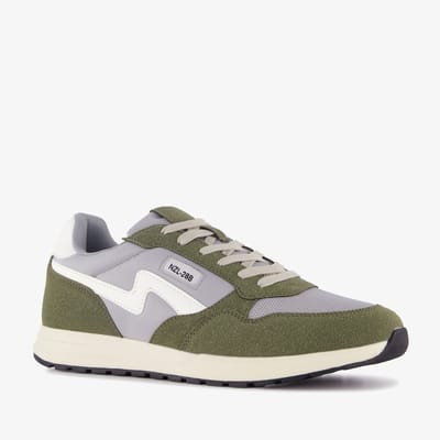 Blue Box heren sneakers groen grijs - Maat 41 - Uitneembare zool