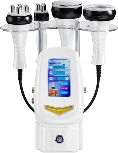 MELVRA 4-in-1 Cavitatie Massageapparaat - 40K Ultrasone Afslankmachine - Radiofrequentie RF Apparaat - Cellulite Behandeling - Huidversteviging - Gezicht & Lichaam