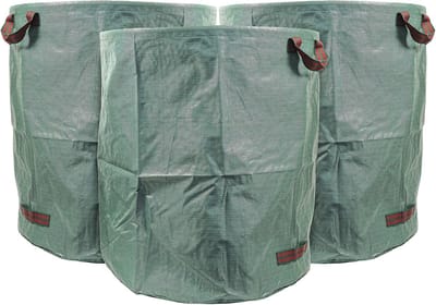Tuinzak Set - Afvalzakken Tuin - Opruimen Tuinafval - Scheurvast Polypropyleen - 272 Liter - Groen