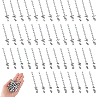 SnelShoppen - 320 Stuks Aluminium Blind Rivet Set, Popnagels Assortiment met 6 Maten voor Metaal, Hout, Meubels en Scheepsbouw
