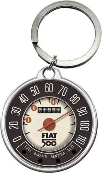 Fiat 500 - Tacho Sleutelhanger.