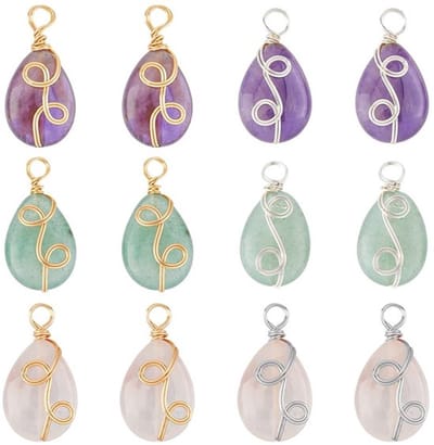 SPHProducts - Edelsteen Charms - Natuurlijke Gemengde Steen Hangers
