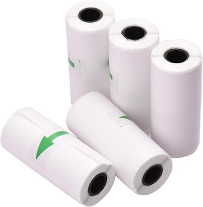 Thermisch Bonpapier Rollen 57 x 25 mm - 5 Stuks voor Kassa en POS Printer, Ideaal voor Ticketafdrukken en Foto's