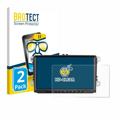 BROTECT - Screenprotector voor Zenec Z-E2065 - Folie Beschermfolie transparant 2 Stuks