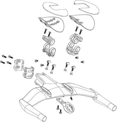 Sram Vuka Clip B1 Top Mount Left Boutset Zwart