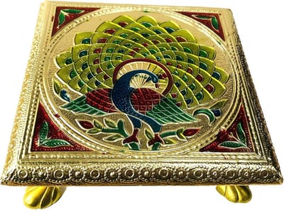 Handgemaakte Lage Houten Tafel voor Tempel, Lamp of Vaas