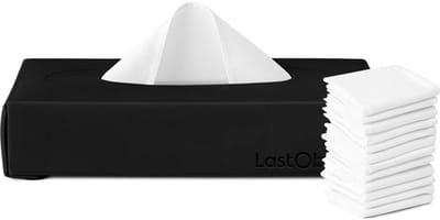 Herbruikbare Tissues in Tissue Box - 18 Zachte Wasbare Wattendoeken