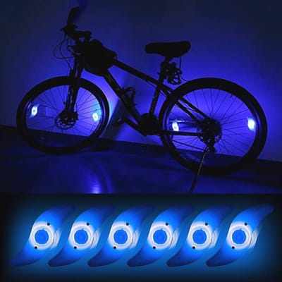 6 Stuks Fiets LED Licht met Verlichtingsmodi voor Fietsdecoratie en Veiligheid