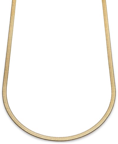 Essentials | 4 mm Goudkleurige Ketting met Visgraatschakels