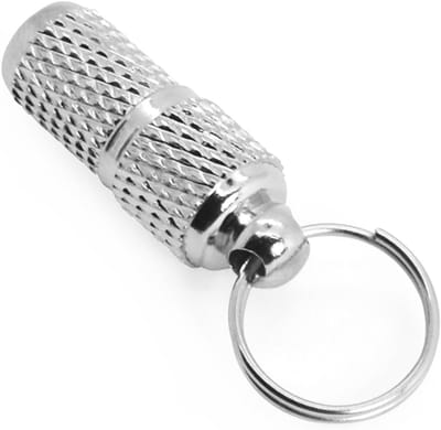 ID-tag, capsulekraag, waterdichte naamhouder, hanger voor huisdieren, honden, katten, puppy's, kittens, ultralicht, zilver, XXS