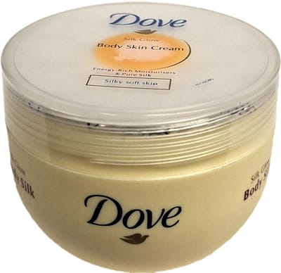 Dove Body Skin Cream - Silk Glow - Body Silk - Energieke Hydratatie - Pure Zijde - 150ml