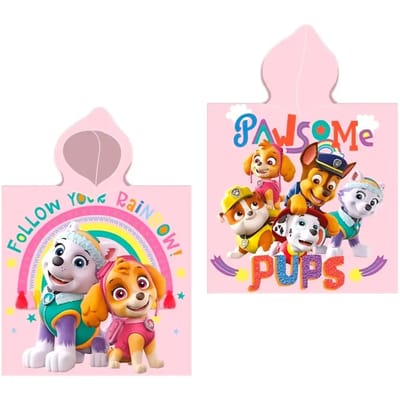Katoenen poncho Educa Borras Paw Patrol