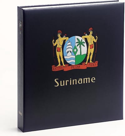 LUXE Postzegelalbum Suriname I Rep.1975-1989