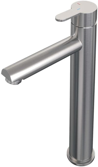 Brauer Brushed Edition Verhoogde Opbouw Wastafelmengkraan Model D RVS Geborsteld PVD