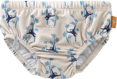Fresk Luierbroek/ Zwembroek 62 - Ruimte voor Zwemluier - Sneldrogende Zwemkleding - UV-bescherming UPF 50 - Zwemshort Jongens - Creme - Monkey