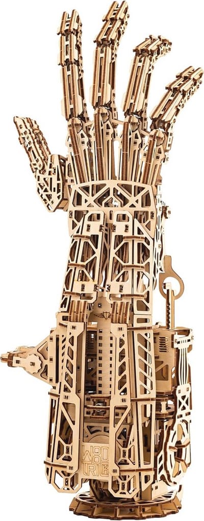Cyber Robotic Hand 3D Houten Puzzels voor Volwassenen - Mechanische Model Kits en DIY Projecten