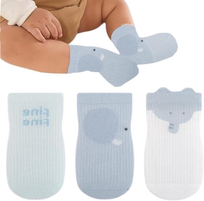Comfortabele antislip sokken voor baby's - 3 paar met extra grip en veiligheid voor avontuurlijke kleintjes