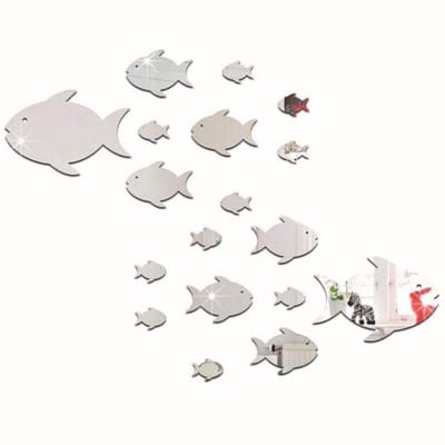 Dailygoods- Muursticker doe-het-zelf spiegel - Muurstickers slaapkamer - Muurstickers woonkamer - Muurstickers babykamer - Wanddecoratie - Acryl, niet giftig, verwijderbaar